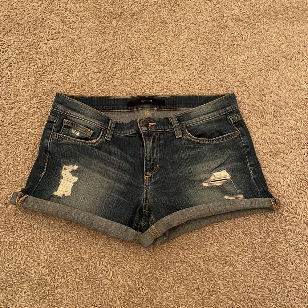 Joe’s Jeans Penelope distressed denim shorts